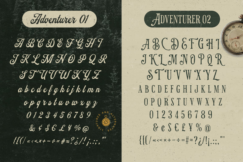 Great Adventurer Font & Graphic Bundle