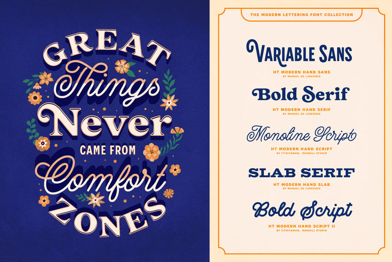 Modern Lettering Fonts Collection