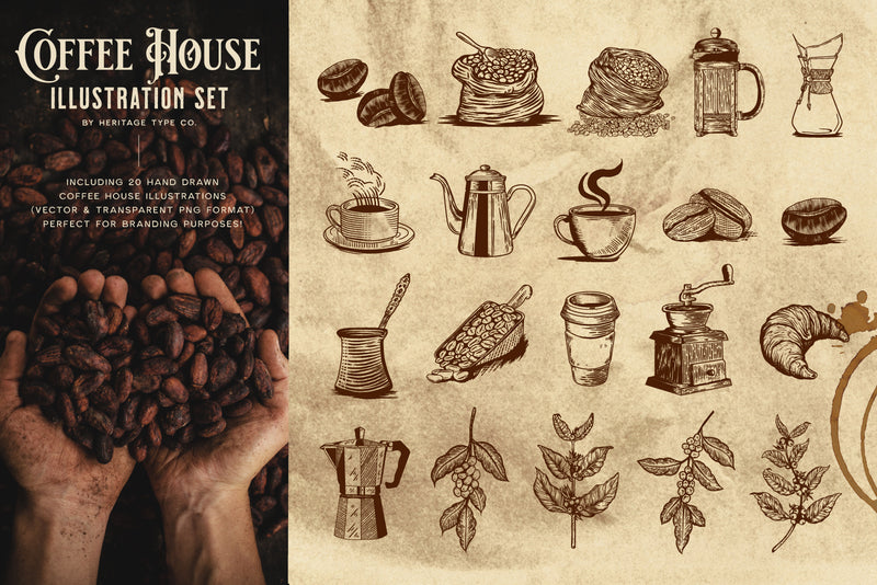 Coffee House - Illustration Set - HTC GmbH