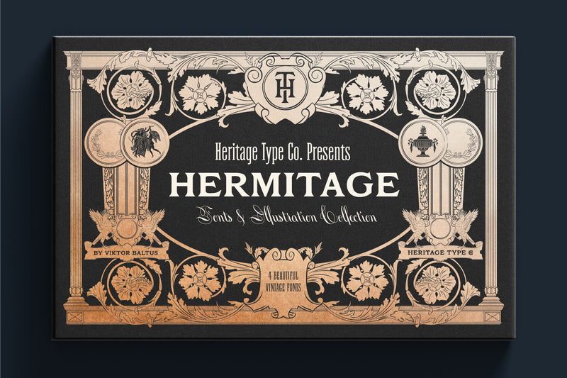 Hermitage Fonts and Illustration Collection