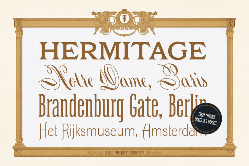 Hermitage Fonts and Illustration Collection