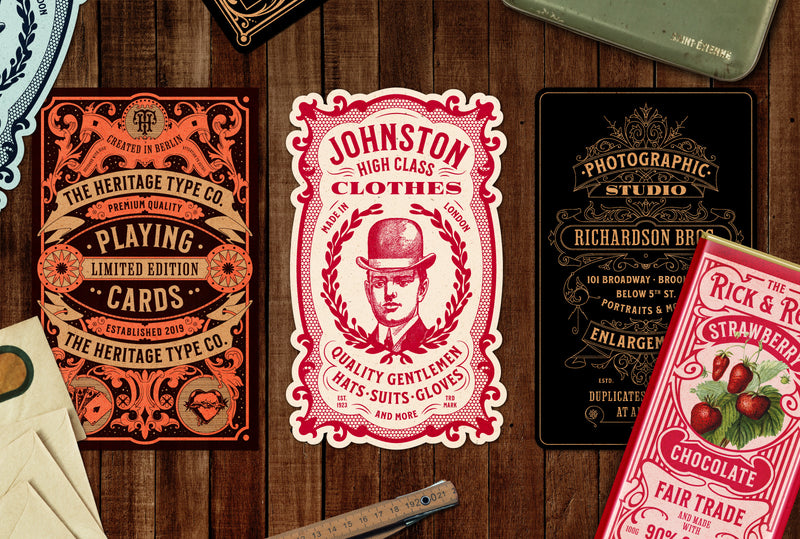 Nostalgic Lettering Nostalgic Font and Label Collection