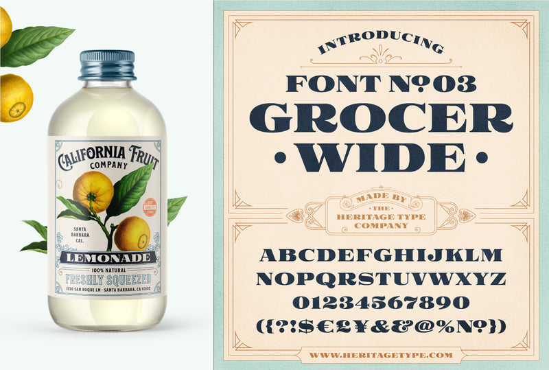 Nostalgic Font and Label Collection