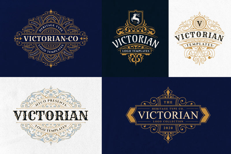 The Ultimate Vintage Logo Bundle - 200 Editable Logo Templates - HTC GmbH