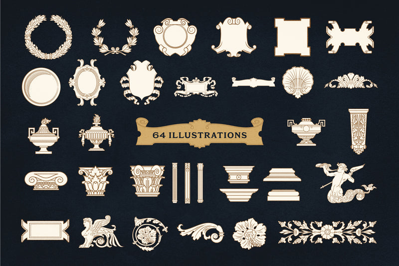 Hermitage Fonts and Illustration Collection