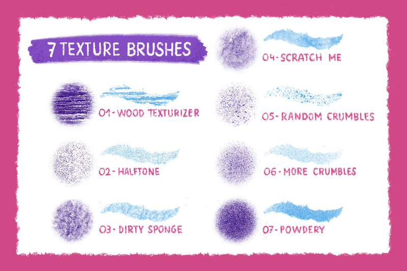 Rough & Raw Procreate Brushes