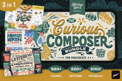 The Curious Composer Set for Procreate