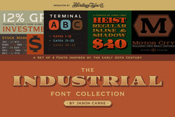 Industrial Font Collection by Jason Carne