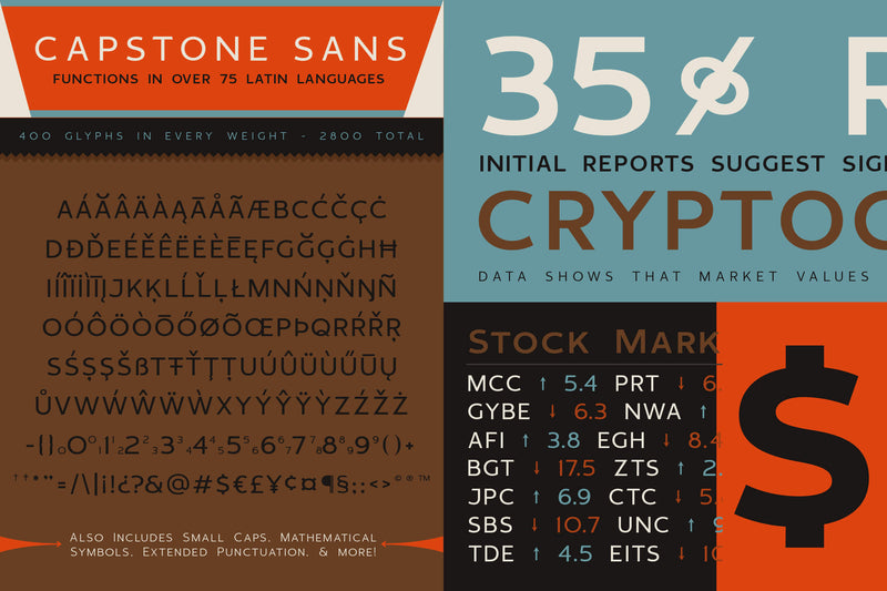 Industrial Font Collection by Jason Carne