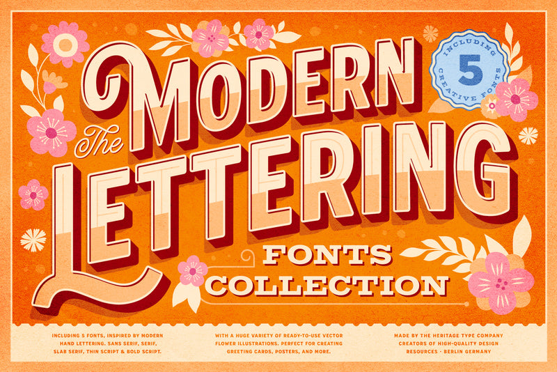 Modern Lettering Font Collection