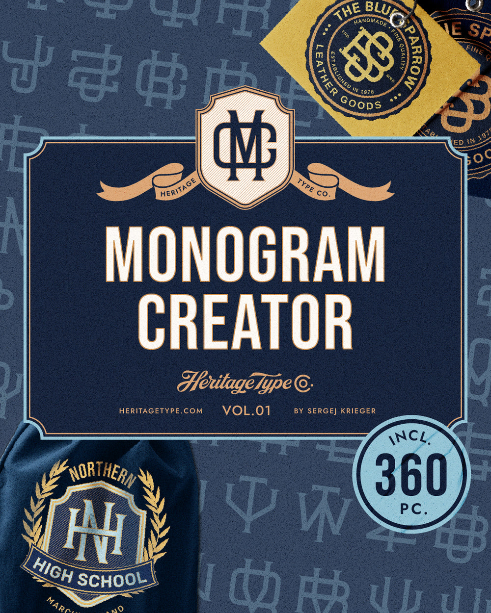 Commander Monogram Monogram Letter Creator