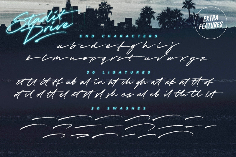 Sunset Drive Font Pack ☀️