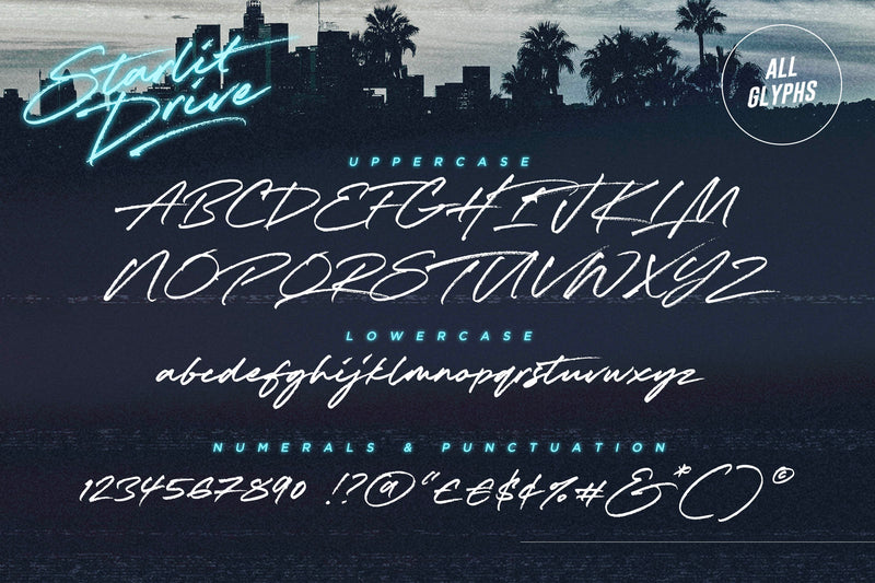 Sunset Drive Font Pack ☀️