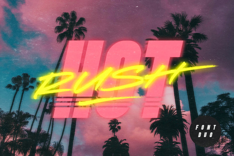 Sunset Drive Font Pack ☀️