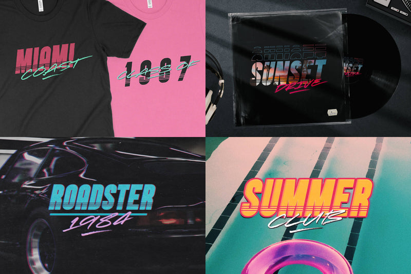 Sunset Drive Font Pack ☀️