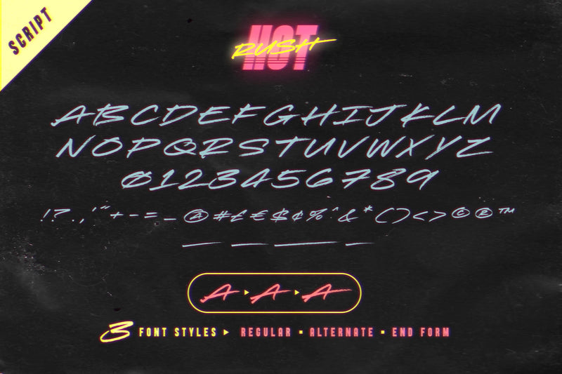 Sunset Drive Font Pack ☀️