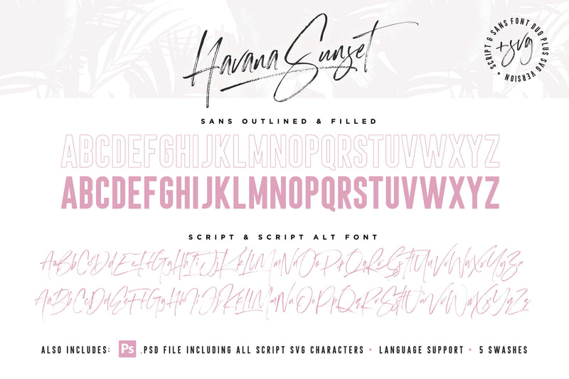 Sunset Drive Font Pack ☀️
